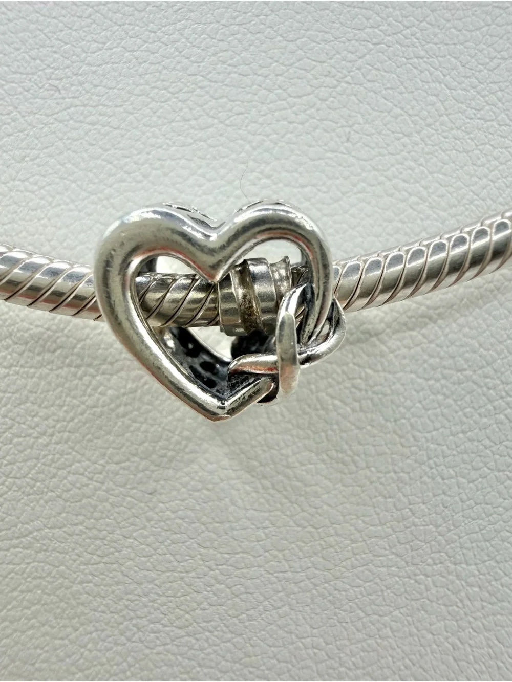 Authentic Pandora Love You Mom Open Heart Dangle Charm S925 ALE Sterling Silver